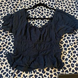 Navy blouse